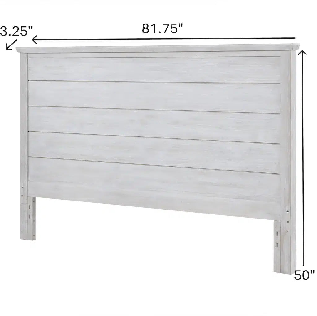Geneva King Headboard Model B90041-DWHITE By Seawinds Trading