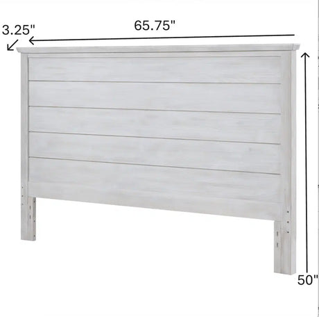 Geneva Queen Headboard Model B90040-DWHITE By Seawinds Trading