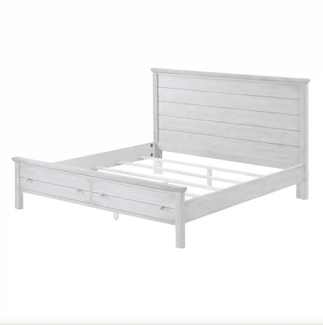Geneva Storage Queen Bed Model B900QBED-STORAGE-DWHITE By Seawinds Trading