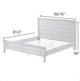 Geneva Storage Queen Bed Model B900QBED-STORAGE-DWHITE By Seawinds Trading