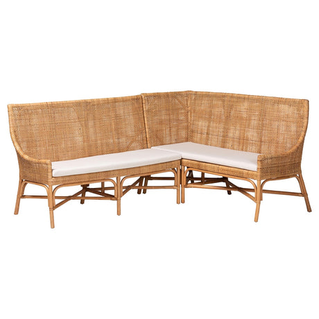 Wicker Fair Baako Rattan Dining Nook Set