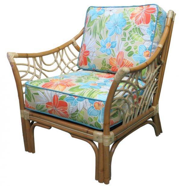 Shangri-la Wicker Complete Cushion Set (Arm Chair or Rocker) – Made in the USA SlA-CUSH-LC0 by Wicker Fair