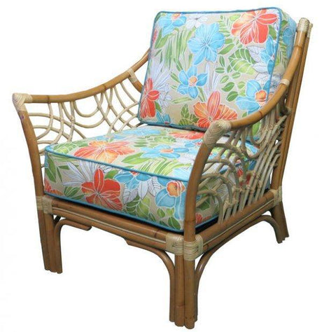 Shangri-la Wicker Complete Cushion Set (Arm Chair or Rocker) – Made in the USA SlA-CUSH-LC0 by Wicker Fair