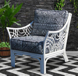 Bali Lounge Chair in White Finish Model BLAC-W from Spice Island Wicker