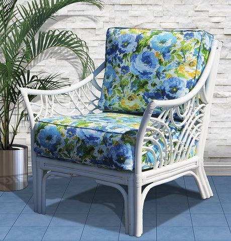 Bali 6 Pc Living Room Set in White Finish Model BL-SET-W from Spice Island Wicker