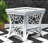 Bali 6 Pc Living Room Set in White Finish Model BL-SET-W from Spice Island Wicker