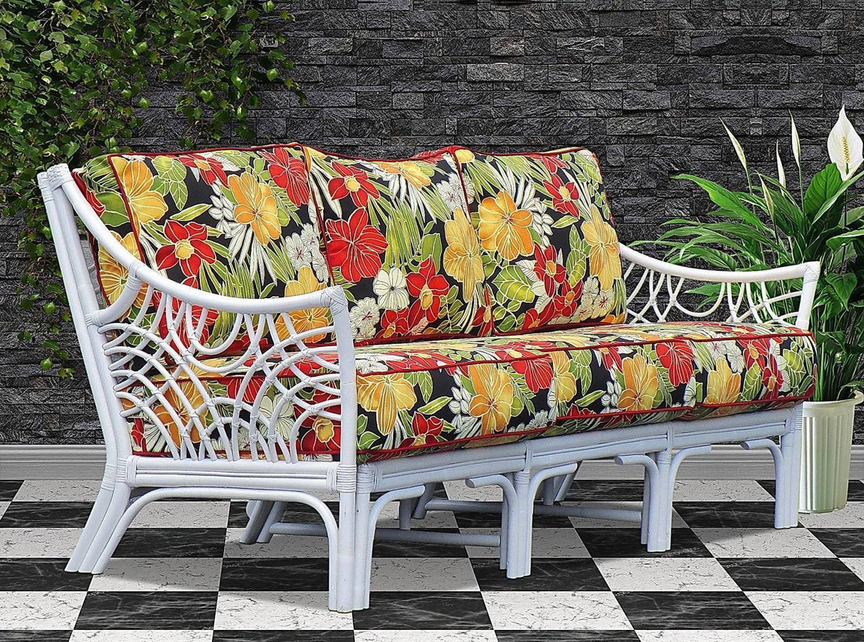 Discovery Sofa in White Finish Model BL3S-W by Wicker Fair