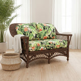 Boston Harbor Brownwash Rattan Loveseat Model BHRLS-WF by Wicker Fair