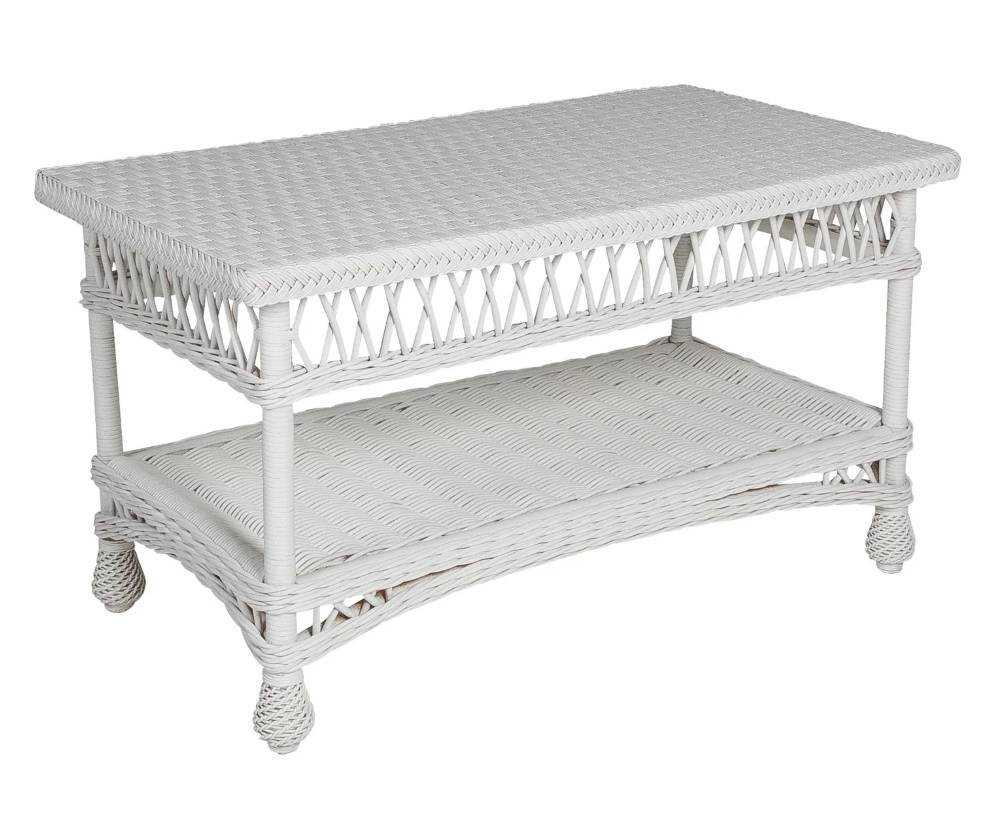 Bar Harbor Rattan Coffee Table B-05 by Designer Wicker Tribor