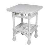 Bar Harbor Rattan End Table B-09 by Designer Wicker Tribor