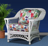 Bar Harbor White Rattan 6 Pc Set Model BH-SUNRM-W from Spice Island Wicker
