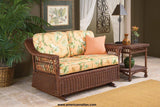 Bass Harbor Rattan Coffee Front Ottoman B-10 by Designer Wicker Tribor