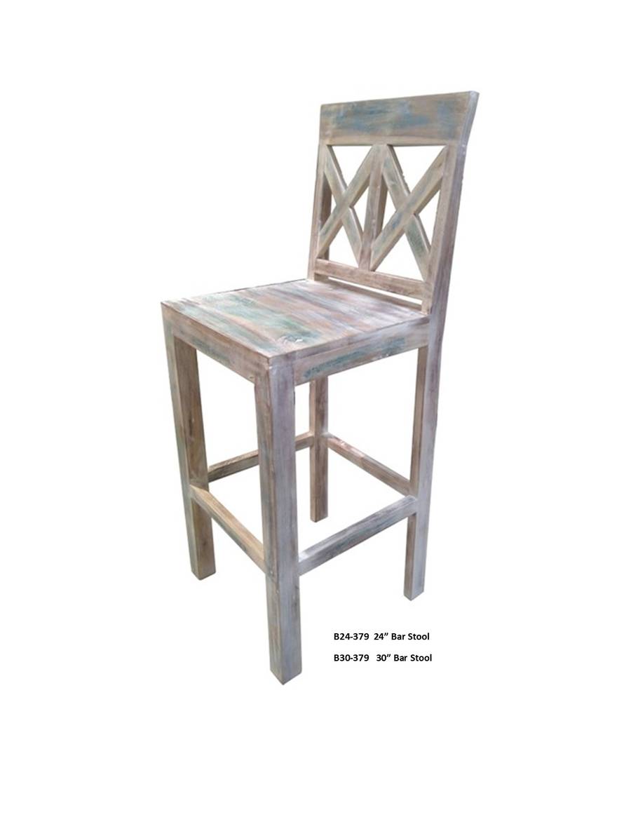 Creekwood Glazed Finish Barstool or Counterstool by Capris Furniture B30-379-B24-379