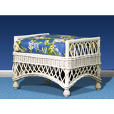 Bar Harbor Rattan Ottoman