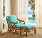 Bayshore Rattan Ottoman from Wicker Fair