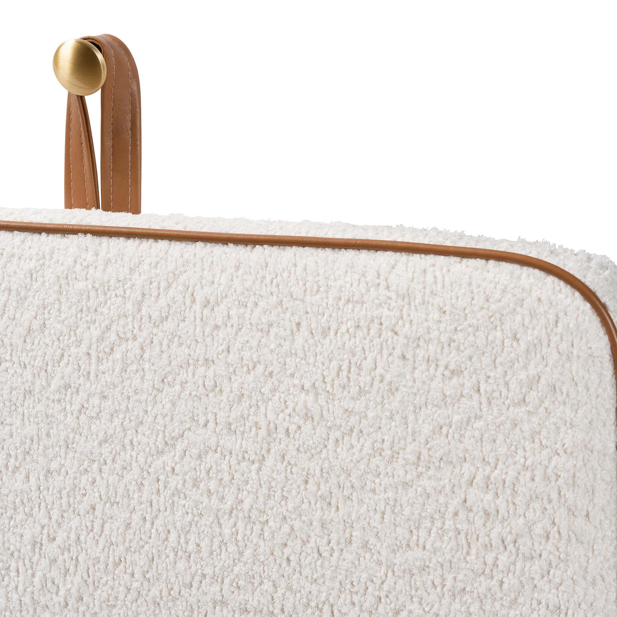 Belden Boucle Upholstered Wall-Mounted Headboard by Wicker Fair