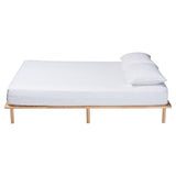 Calhoun Japandi Queen Size Bed Frame by Wicker Fair