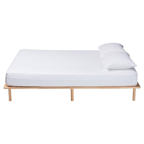 Calhoun Japandi Queen Size Bed Frame by Wicker Fair