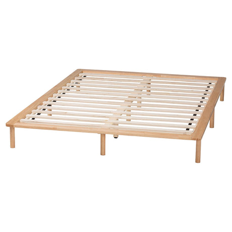 Calhoun Japandi Queen Size Bed Frame by Wicker Fair