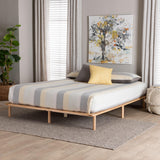 Calhoun Japandi Queen Size Bed Frame by Wicker Fair