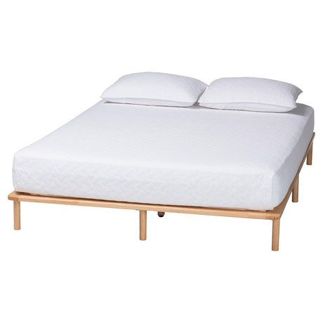 Calhoun Japandi Queen Size Bed Frame by Wicker Fair