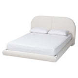 Cachet Floating Platform Bed with Rounded Headboard by Wicker Fair
