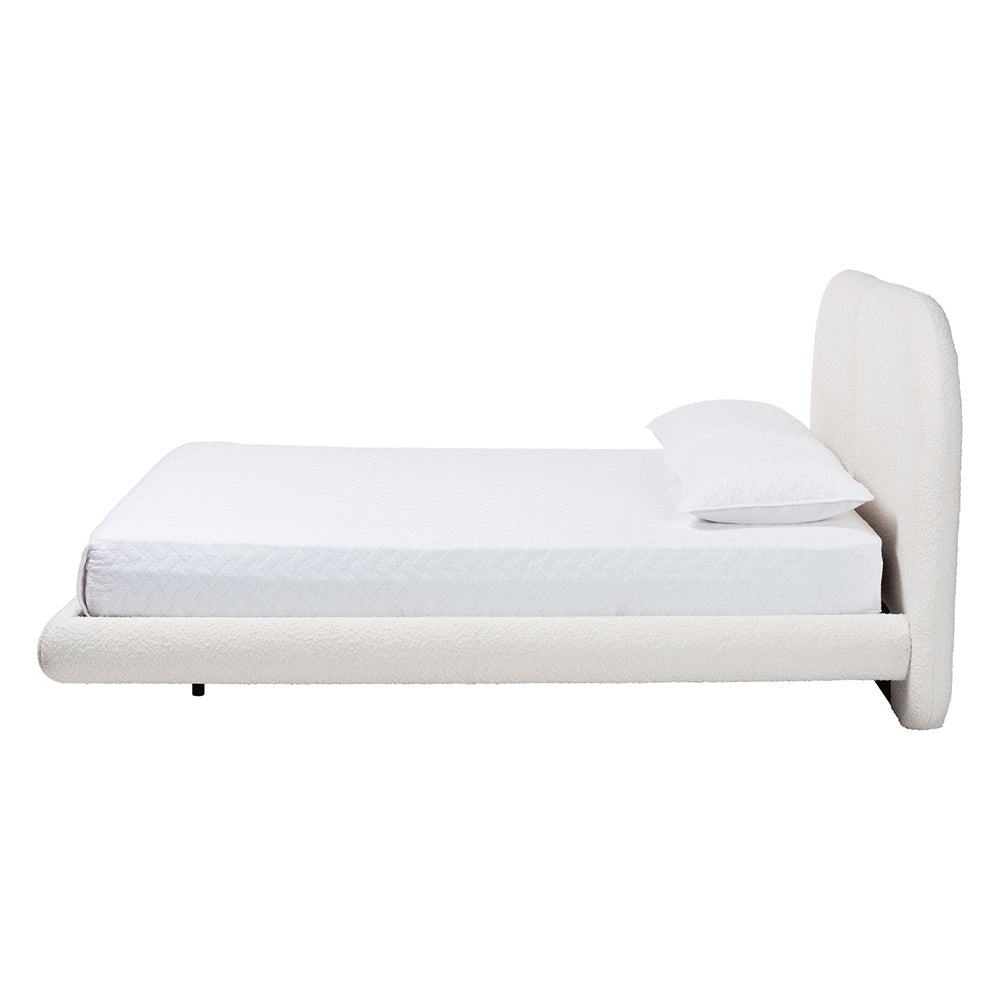 Cachet Floating Platform Bed with Rounded Headboard by Wicker Fair