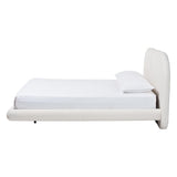 Cachet Floating Platform Bed with Rounded Headboard by Wicker Fair