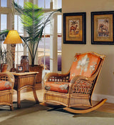 Belize 2 Pc Rattan Rocker and End Table Set BZ-SET2 by Designer Wicker Tribor