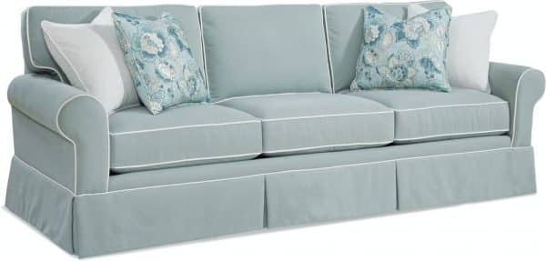 7 Pc Living Room Set with Benton Sofa 628 – Grand View Tables 934 – Lanai Glider 1914 Made in the USA by Braxton Culler