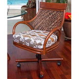 Bermuda Swivel Tilt Caster Office or Dining Chair from Alexander and Sheriden with Cushions Made in USA