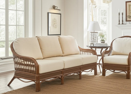 Bermuda Pecan Sofa by South Sea Rattan Model 1403