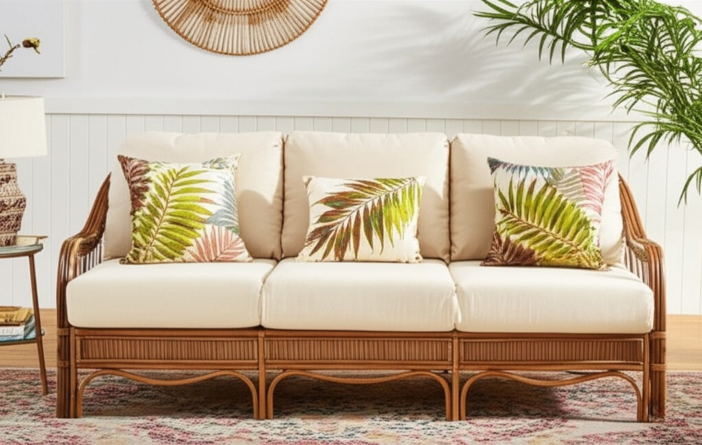 Bermuda Pecan Sofa by South Sea Rattan Model 1403