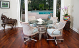 Bermuda Rattan and Wicker 6 Pc Caster Dining Set BER011SET from Alexander and Sheriden