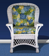 Bar Harbor White Rattan Dining 5 Pc Dining Set from Spice Island Wicker