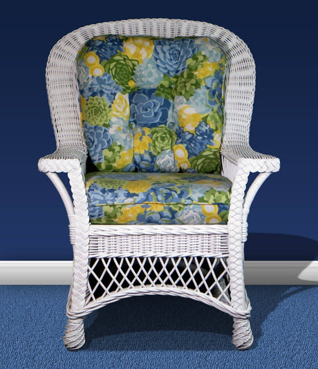 Bar Harbor White Rattan Dining 5 Pc Dining Set from Spice Island Wicker
