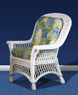 Bar Harbor White Rattan Dining 5 Pc Dining Set from Spice Island Wicker