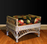 Bar Harbor Rattan Ottoman
