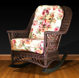 Bar Harbor Brownwash Rattan Rocker Model BHR from Spice Island Wicker