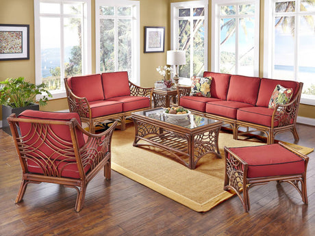Bali Sofa in Brownwash Finish Model BL3S-BRW from Spice Island Wicker