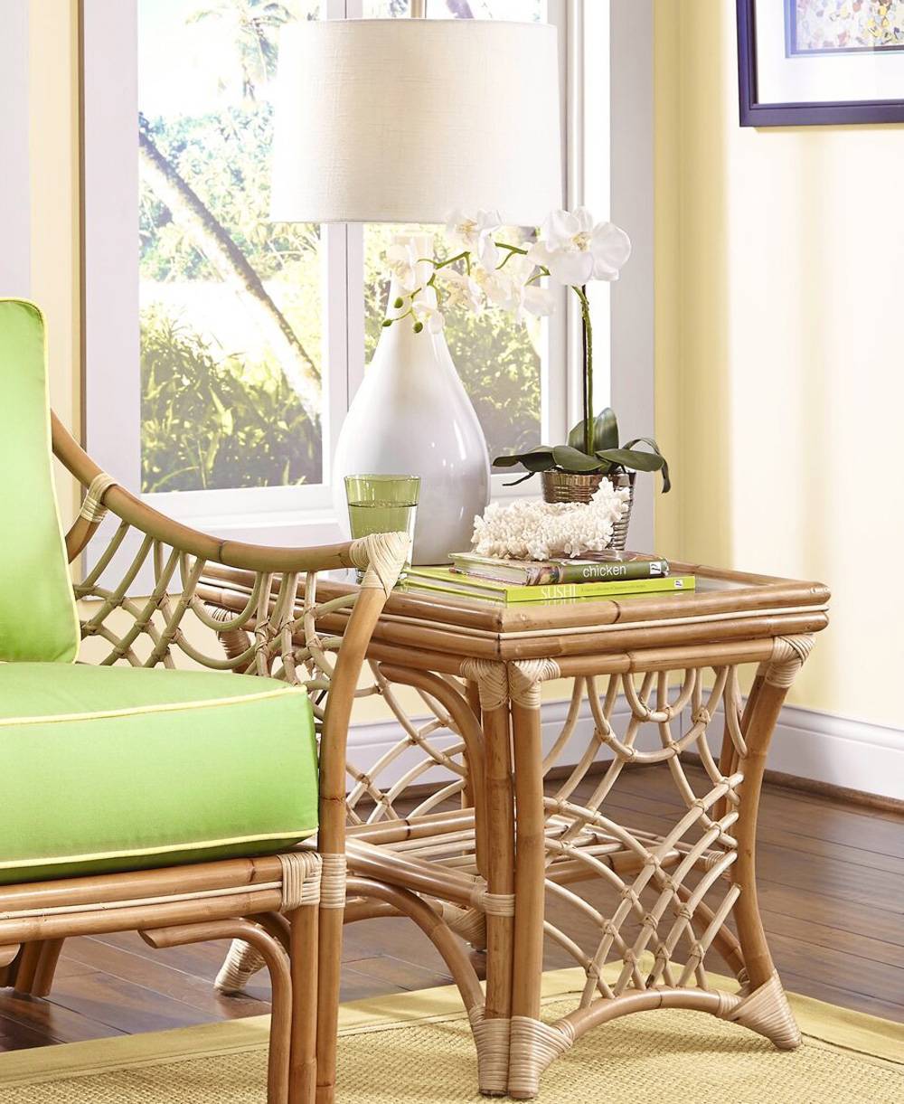 Bali End Table in Natural Finish Model BL-ET-NAT from Spice Island Wicker
