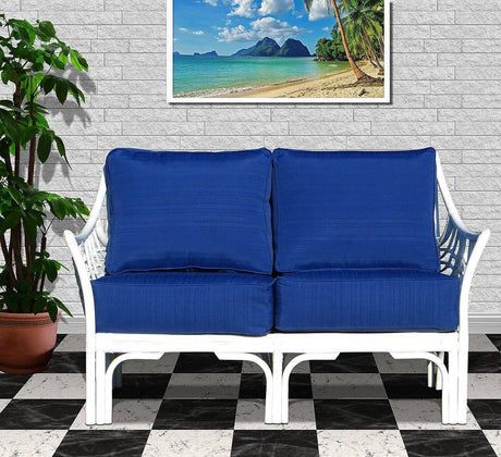 Bali Coffee Table in White Finish Model BLCT-W from Spice Island Wicker