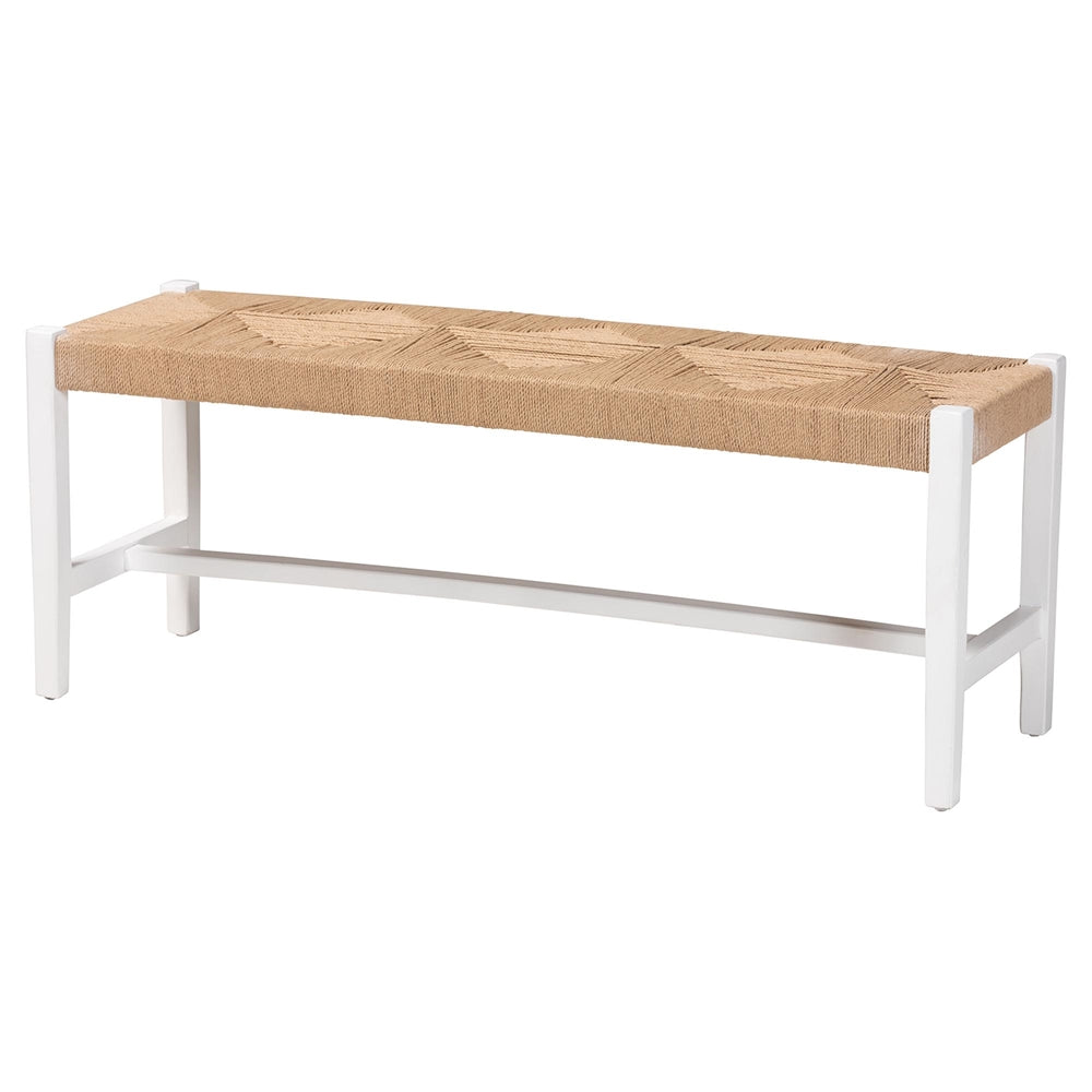 Bali & Pari Prita Woven Loom Bench – Elegant – AmericanRattan