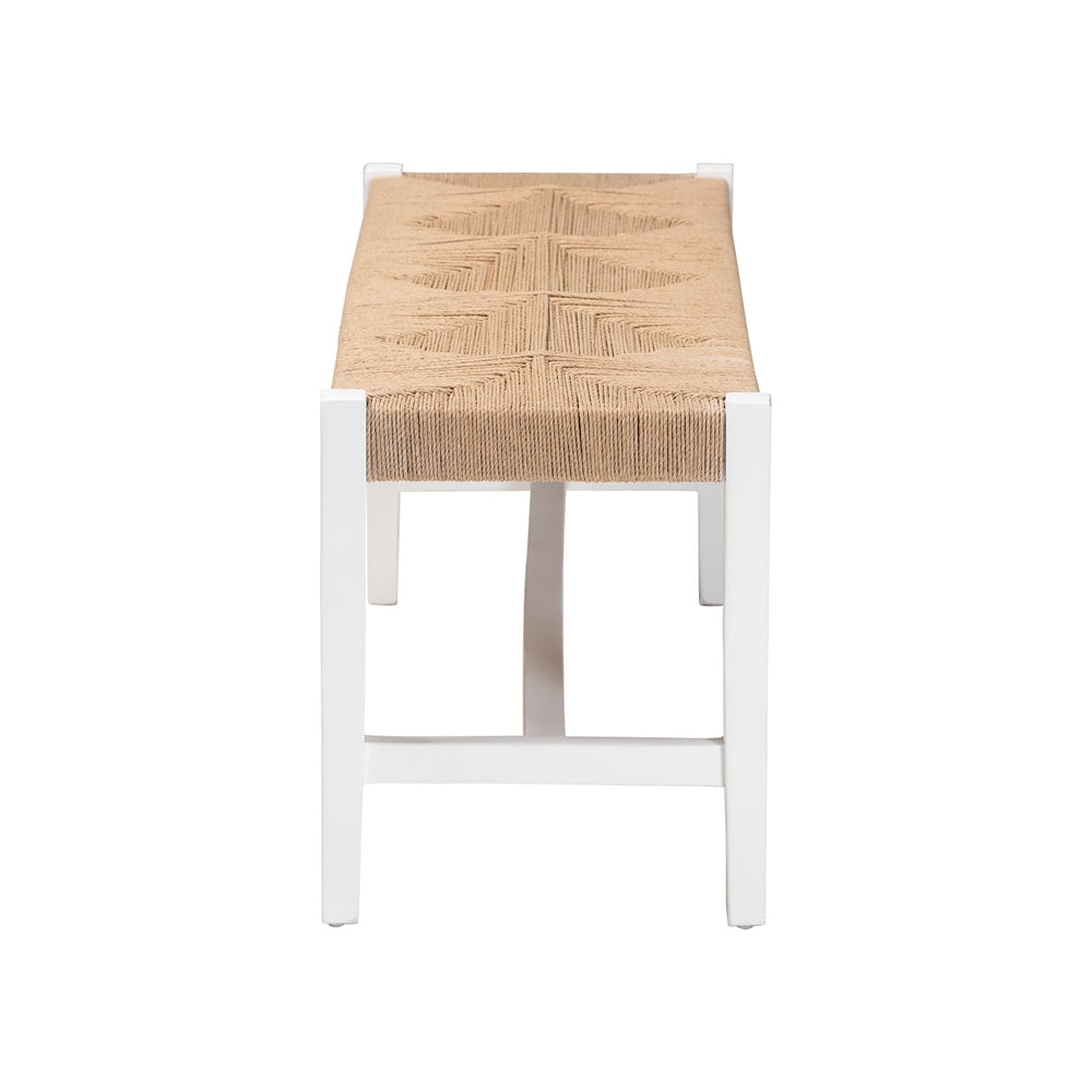 Bali & Pari Prita Woven Loom Bench – Elegant – AmericanRattan