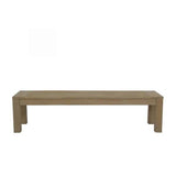 Coastal Teak Outdoor Dining Bench by Sunset West Model 5501-BNCH