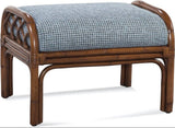 Boardwalk Rattan Ottoman Model 915-009 Made in the USA by Braxton Culler