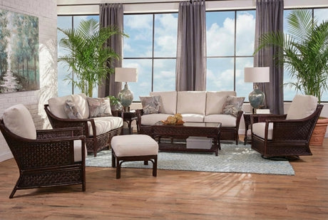Boca Rattan Swivel Glider Chair Model 973-202 by Braxton Culler