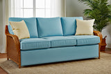 Bodega Bay Upholstered Wicker Queen Sleeper Sofa Made in the USA by Braxton Culler 1090-015