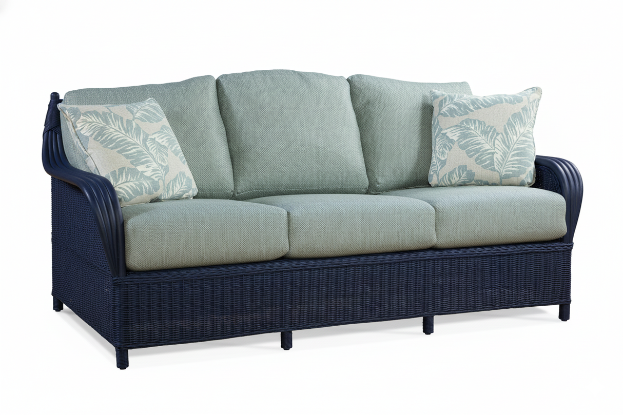 Bodega Bay Rattan Queen Sleeper Sofa Made in the USA by Braxton Culler 1190-015