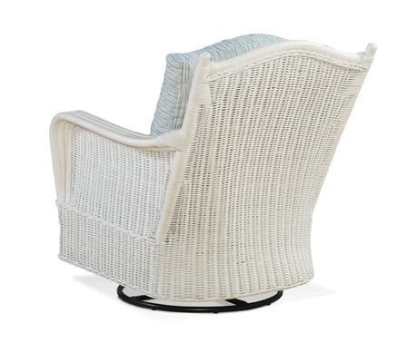Bodega Bay Rattan Swivel Glider Made in the USA by Braxton Culler